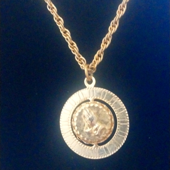 None Jewelry - Gold medallion & chain